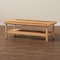 Bali & Pari Minahasa Bohemian Light Honey Braided Rattan Coffee Table 248-13706-ZORO - alternate 8