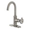 Kingston Brass Single-Handle Bar Faucet with Knurled Handle, Brushed Nickel KSD8508RKX - alternate 1
