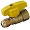 Brasscraft Gas Ball Valve, 1/2 in Connection, Flared x FIP, 5 psi Pressure, Brass Body PSSD-41 - alternate 8