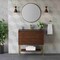 James Martin Vanities 35.4'' Single Vanity, Mid-Century Wlnt, Champagne Brass Base w/ Charcoal Black Composite Stone Top 805-V35.4-W-CB-CH - alternate 14