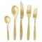 Megachef La Vague 20 Piece Flatware Utensil Set, Stainless Steel Service for 4 in Matte Gold MCFW-LA VAGUE-MATTEGOLD - alternate 10