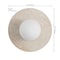 Jonathan Y Tivoli 9.75" Modern Minimalist 1-Light Ovoid Travertine LED Wall Sconce, Light Brown JYL5901A - alternate 11