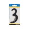Hillman House Address Number 3, Nail-On, Black Finished Aluminum, 4-In. 841622 - alternate 3