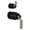 Brizo Litze Pressure Balance Valve Trim Handle Kit, Industrial Lever Matte Black/Luxe Steel HL75P34-BLSL - alternate 2