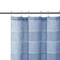 Homeroots Blue Striped Polyester Embroidered Shower Curtain 399742 - alternate 7