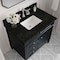 James Martin Vanities Brittany 36" Single Vanity, Black Onyx, w/ 3 CM Phantome Eclos Top 650-V36-BKO-3PHT - alternate 4