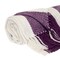 Homeroots Purple Woven Cotton Throw Blanket 478680 - alternate 1