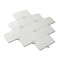 Apollo Tile Pearl White 12x12 Thassos, Shell Marble Floor and Wall Mosaic Tile 4.51 sqft/case, 5PK APLALA88S18A - alternate 9