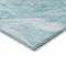 Homeroots 10' X 14' Teal Blue Aqua And Ivory Abstract Washable Indoor Outdoor Area Rug 583003 - alternate 9