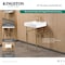 Kingston Brass 20" Porcelain Console Sink Set with Faucet and Plumbing Trim Kit in White/Polished Chrome CKVPB2018W81 - alternate 7