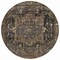 Homeroots 8' Brown Round Medallion Washable Indoor Outdoor Area Rug 608030 - alternate 9