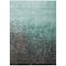 Homeroots 10' X 14' Teal Blue And Dark Gray Ombre Washable Indoor Outdoor Area Rug 602904 - alternate 8