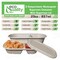 Ecoquality 29oz 2 Compartment Rectangular Sugarcane Container Compostable Bowl With Fiber Lid, 100PK EQCRTB2CWSL29-100 - alternate 8