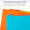 Avery Write & Erase Durable Plastic Dividers with Pockets, 5-Tab Set, Multicolor, 15PK 16176 - alternate 9