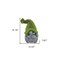 Homeroots 14in Gray And Green Polyresin Gnome Outdoor Statue 526884 - alternate 5
