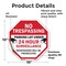 Signmission No Trespassing Parking Lot Under 24, 10 Inch X 10 Inch, Vinyl Decal OC-D-10-115 - alternate 4