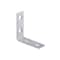 Prosource Corner Brace, 1-1/2 in L, 1-1/2 in W, 1/2 in H, Galvanized Steel, Galvanized CB-G015-C4PS - alternate 1