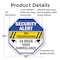 Signmission Security Alert No Trespassing 24 Ho, 10 Inch X 10 Inch, Plastic Sign OC-P-10-185 - alternate 7