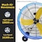 Edendirect 39 in.2 Speeds High Velocity Drum Fan in Black with Handle, Wheels, for Commercial or Industrial ZR-FAN-D36S - alternate 8