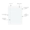 C-Line Products 8" x 10-1/2" White College Ruled Notebook Filler Paper, 100/PK, 36PK/CT 22031-CT - alternate 4