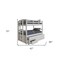 Homeroots White Twin Solid Wood Bunk Bed With Trundle And Storage 332368 - alternate 5