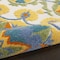 Homeroots 6' X 9' Ivory Blue Yellow And Orange Floral Indoor Outdoor Area Rug 546813 - alternate 9