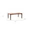 Homeroots 84" Brown Solid Wood Dining Table 521842 - alternate 7