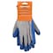 Diamondback GV-SHOWA/L Gripper Work Gloves, Men & Women, 10 in L, Knit Liner Cuff, Rubber Latex Coating, Grey & Blue GV-SHOW/AL - alternate 3