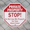 Signmission Private Property Stop! Do Not Use M, 6 inch X 6 inch, Plastic Sign, 2PK OC-P-2PACK-6-143 - alternate 7