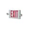 Cooper Lighting Exit Light, 16.56 in OAW, 8-1/4 in OAH, 120/277 VAC, Thermoplastic Fixture, White APCH7R - alternate 1