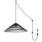 Jonathan Y Connie 20.25" 1-Light Farmhouse Coastal Rattan 180" Cord Plug-In or Hardwired LED Pendant, Black JYL1407B - alternate 18