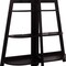 Homeroots 47" Espresso Particle Board and Wood Six Tier Etagere Bookcase 489809 - alternate 5
