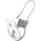 Belkin Secure Holder with Wire Cable for AirTag - Plastic - White MSC009BTWH - alternate 1