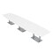 Skutchi Designs Boat Conference Table With Power Unit, 48 in W, 192 in L, White HAR-BOT-48x192-DOU-W960-NA - alternate 1