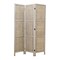 Homeroots 67" Beige Wood Folding Three Panel Screen Room Divider 274669 - alternate 1