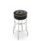 Holland Bar Stool Co 25" Chrome 2-Ring Pitt Swivel Bar Stool, Accent Ring L7C130Purdue - alternate 1