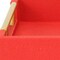 Homeroots 16" Red Wood and Vinyl Faux Shagreen Handmade Serving Tray With Handles 571242 - alternate 18