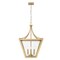 Z-Lite Montalcino Rubbed Brass 4 Light Chandelier 1961-4C-RB - alternate 7