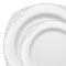 Smarty Had A Party White with Silver Fancy Round Disposable Plastic Dinnerware Value Set, 240PK 8880-WHSVP-CASE - alternate 10