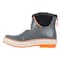 Dryshod Flex Ankle Height Rubber Deck Boots, Waterproof, Boating, Fishing, Grey / Orange, Size 12 SMX-MA-GY-012 - alternate 7