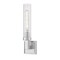 Z-Lite Beau 1 Light Wall Sconce, Brushed Nickel/Clear Ribbed, 4.5 In W 740-1S-BN - alternate 1