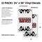 Signmission Tattoo1, Vinyl Decals Only 24 Inch x 36 Inch, Vinyl Decal, 2PK DSB-2436-2PACK-Tattoo1 - alternate 2