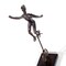 Homeroots 16" Bronze Resin Unicycle Man Tabletop Sculpture 574103 - alternate 1