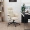Leisuremod Infini High Back PU Leather Swivel Desk Chair, Padded Armrests, Iron Base IO47TNL - alternate 10