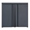 Edsal Wall Cabinet, 26 in H, 28 in W, 14 in D, 2 Shelves RTA281426-BLK - alternate 9