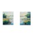 Homeroots 24" X 30" Ligth Wood Toned Frame Marsh Colors, Set Of 2, 2PK 365639 - alternate 1
