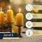 Kings County Tools Pure Beeswax Candles 3-Pack Natural Bees Wax Pillar Candles with 12 Hour Burn Time GW16A01-14 - alternate 9
