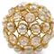 Homeroots Set of Two Gold Ivory And Pearl Faux Crystal And Metal Decorative Orbs, 2PK 659492 - alternate 4