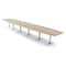 Skutchi Designs 22 Person Conference Table With Power Unit | 22' Boat Table | Harmony Series HAR-BOT-48X264-T-K525-ESIL - alternate 1
