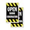 Signmission Open During Construction, Vinyl Decals Only 24 Inch x 36 Inch, Vinyl Decal, 2PK DSB-2436-2PACK-Open During Construction - alternate 1
